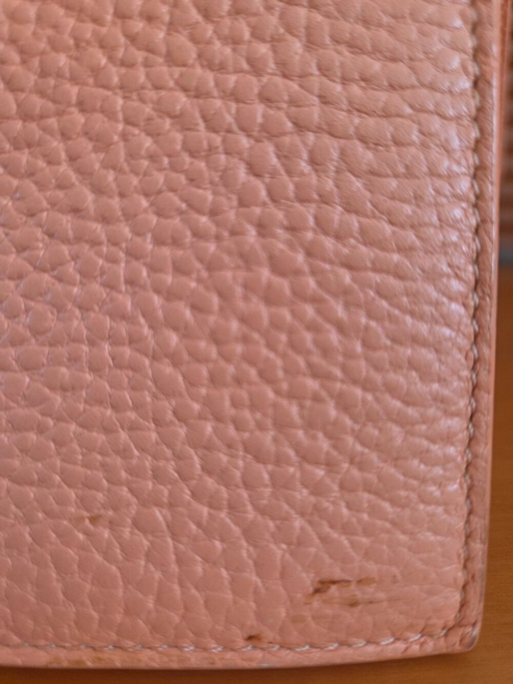 $395 MSRP LUANA Italy Origami Pebble Genuine Leather Coral Tot Purse Bag Preppy - Picture 13 of 13